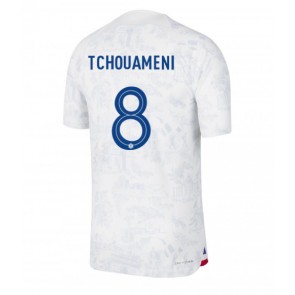 Lacne Muži Futbalové dres Francúzsko Aurelien Tchouameni #8 MS 2022 Krátky Rukáv - Preč